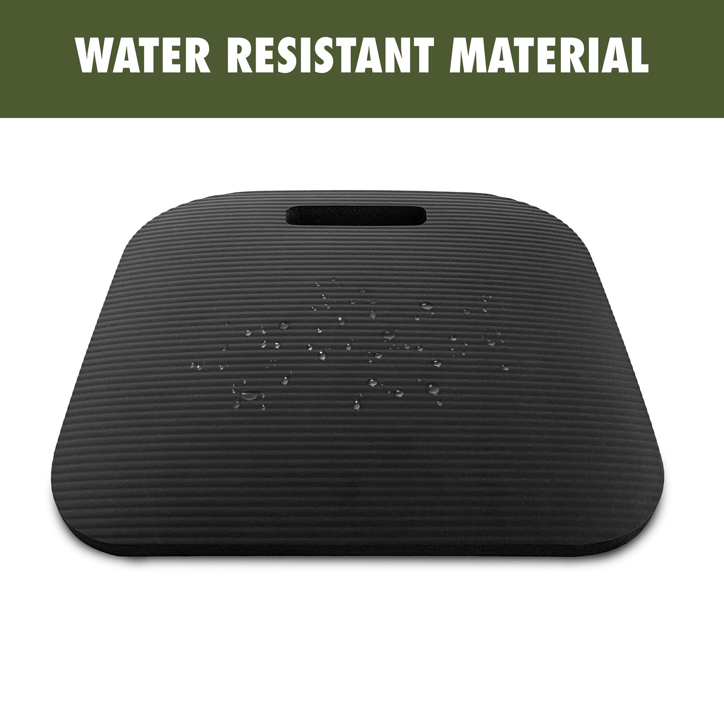 Ozark Trail Soft Foam Stadium Cushion, Multi-Purpose Seat Cushion, Black
