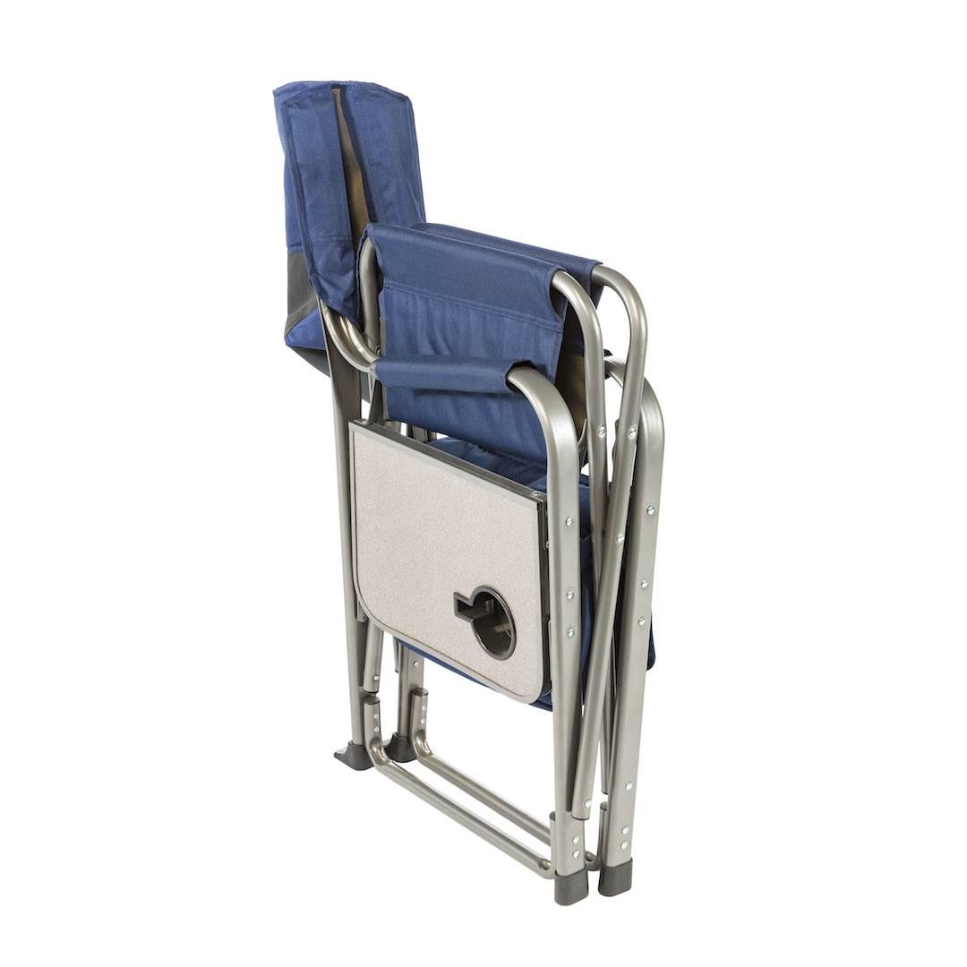 Kamp-Rite Director Portable Lounge Chair w/ Cooler & Side Table, (2 Pack)