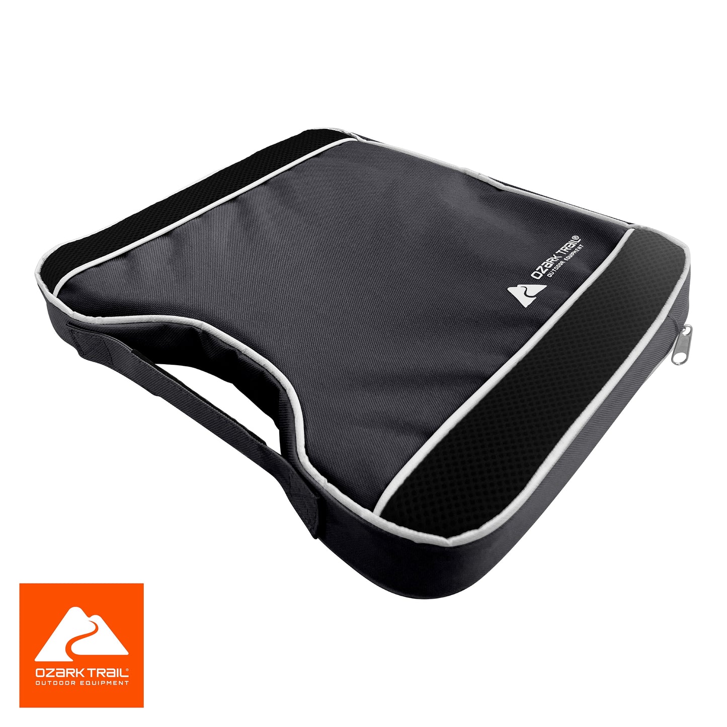 Ozark Trail Gray and Black Stadium Cushion