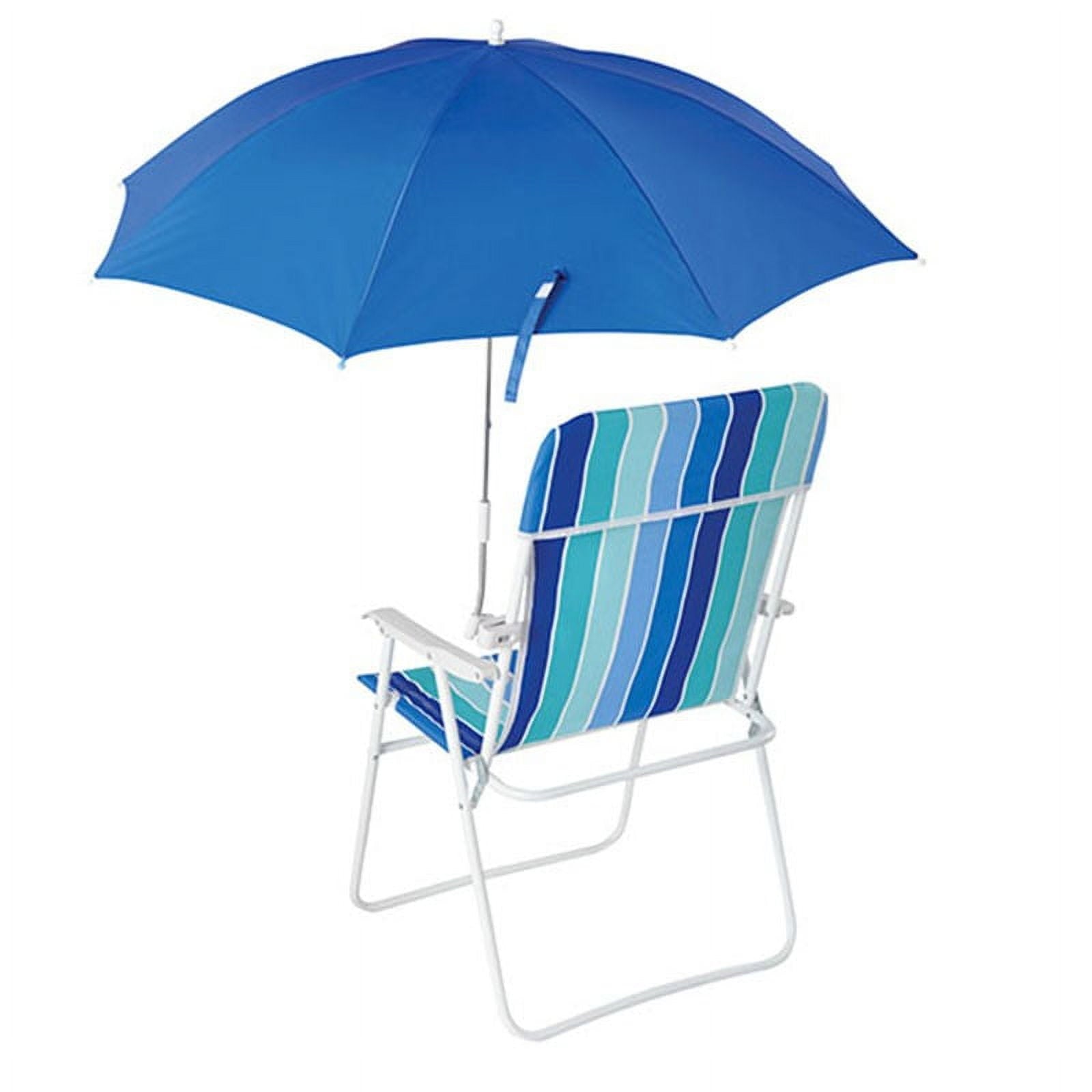 Mainstays Blue Clip-on Umbrella for Beach Chair UV Resistant