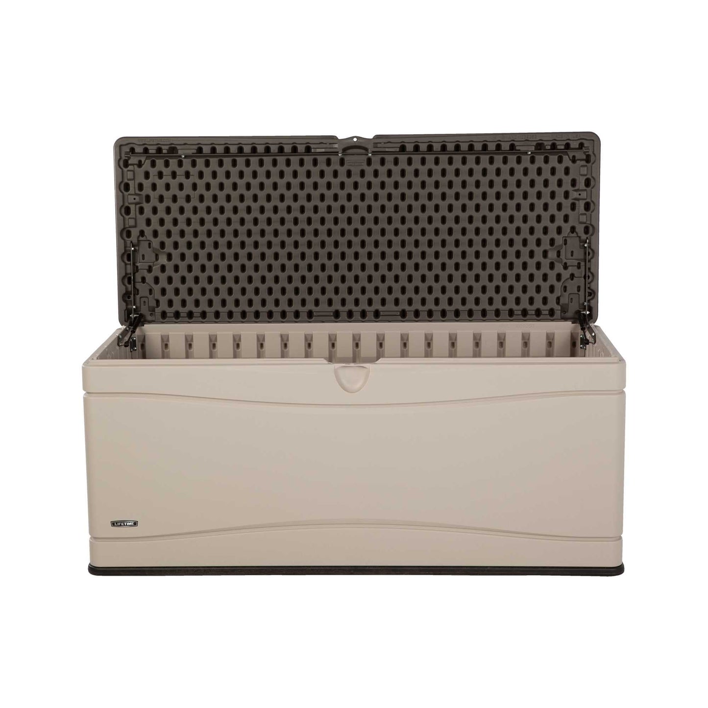 Lifetime New Outdoor Polyethylene Deck Box and Bench 130 Gal., Tan (60012)