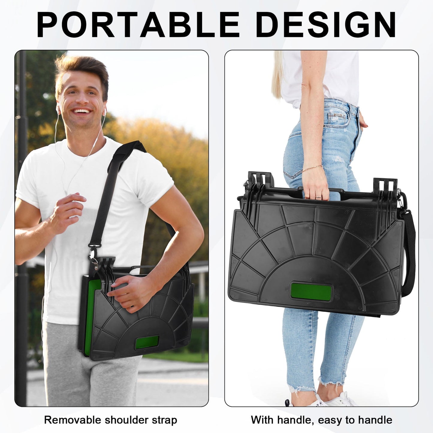 Stadium Chair, Stadium Seats with Back Support, Bleacher Seat with Comfortable Soft Cushion Hook, Convenient and Foldable Stadium Seats