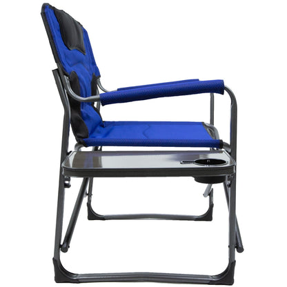 Ozark Trail Director Chair XXL, Blue, Adult, Camping, Weight Capcity 400 lbs.