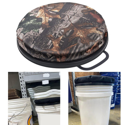 yotijay Bucket Seat Comfortable Stool Lidded Swivel Seat for Camping Baseball Fishing