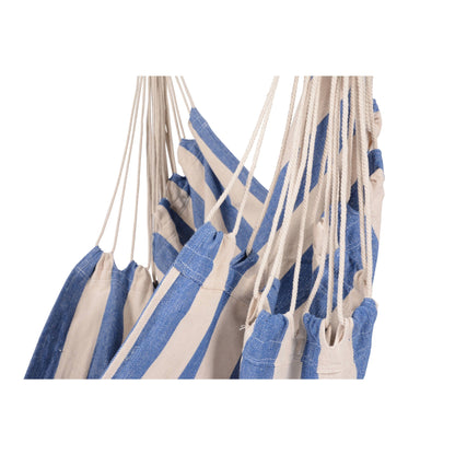 Island Retreat Boho Breeze Swinging Bungalow Chair - Hampton-Blue Stripe
