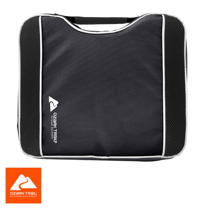 Ozark Trail Gray and Black Stadium Cushion