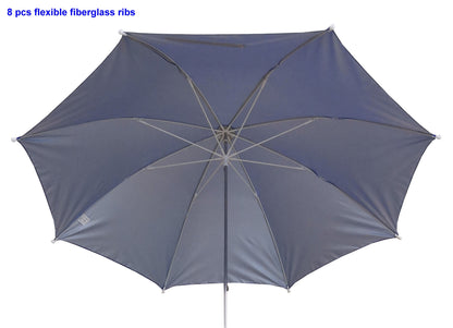Mainstays Blue Clip-on Umbrella for Beach Chair UV Resistant