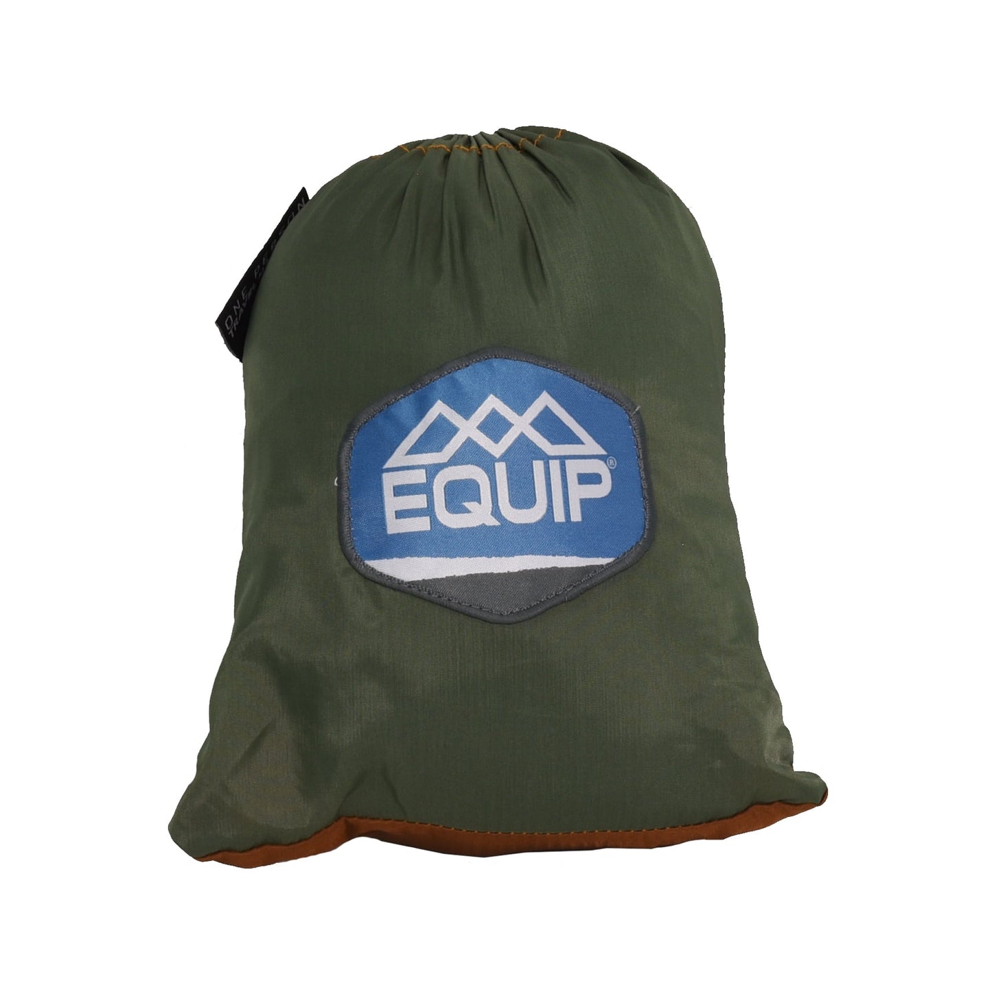 Equip Nylon Portable Camping Travel Hammock, One Person Sage and Rust, Size 116" L x 59" W