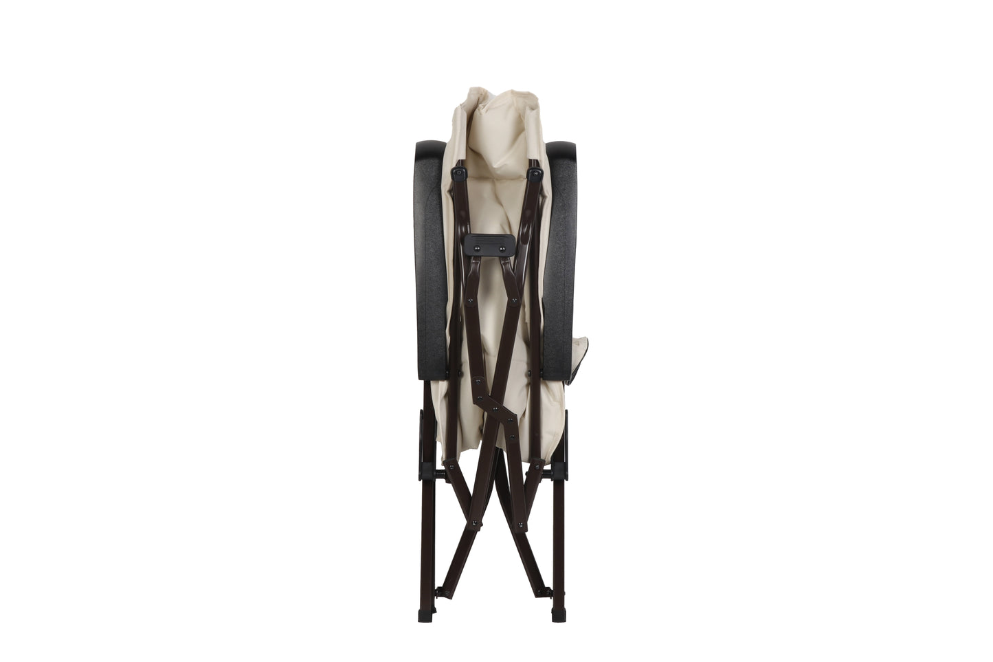 Ozark Trail Glamp High Back Reclining Lounge Chair with Adjustable Armrests, Creme