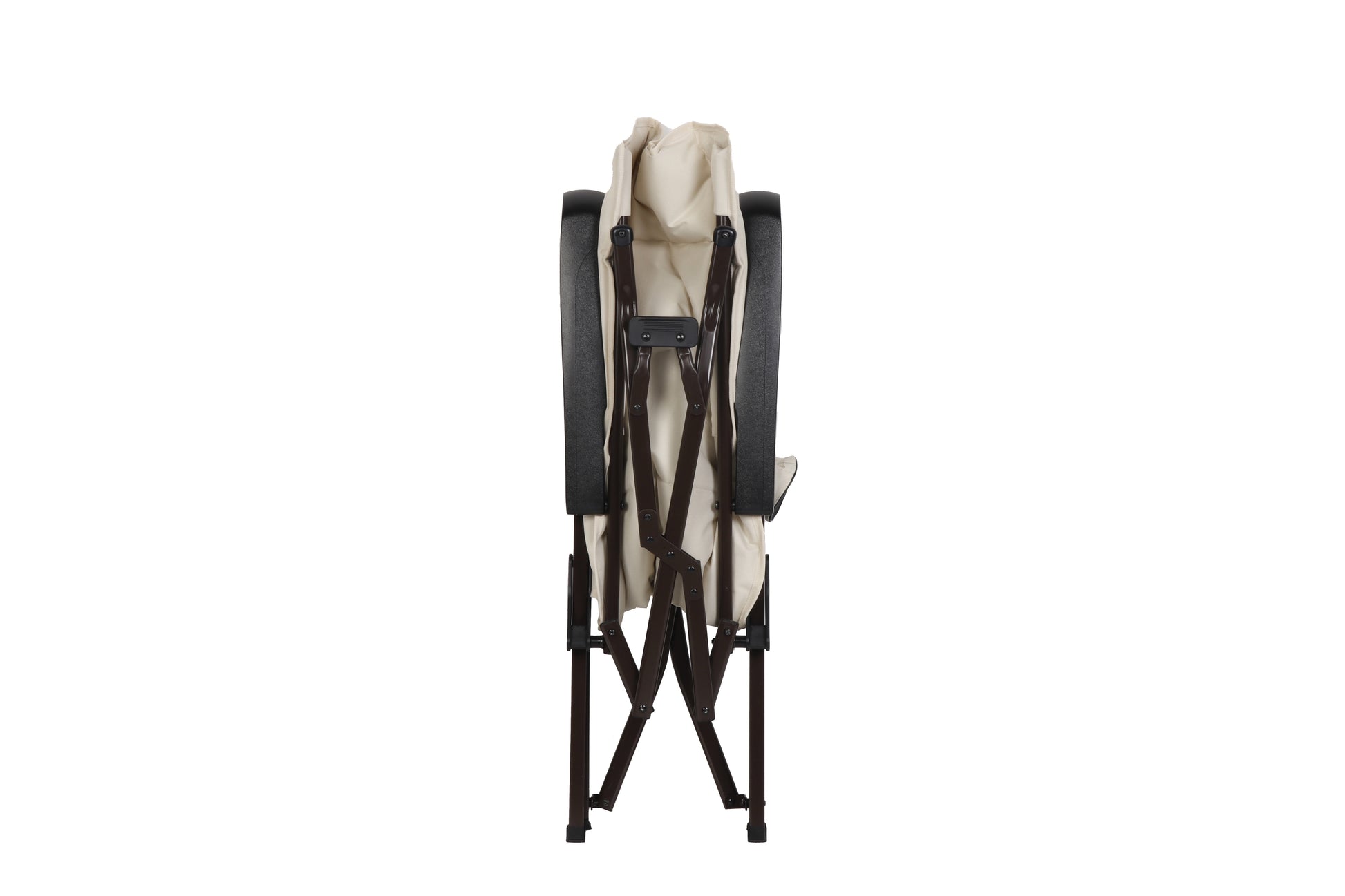 Ozark Trail Glamp High Back Reclining Lounge Chair with Adjustable Armrests, Creme
