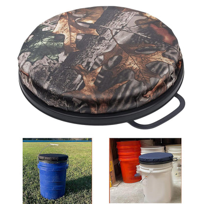 yotijay Bucket Seat Comfortable Stool Lidded Swivel Seat for Camping Baseball Fishing