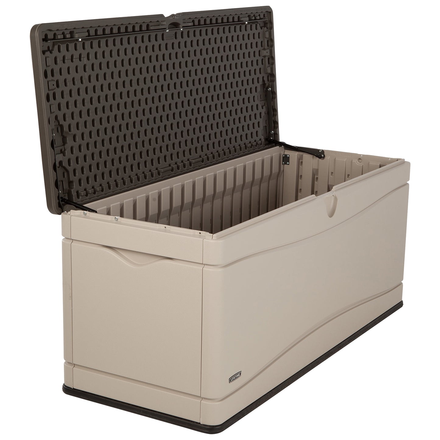 Lifetime New Outdoor Polyethylene Deck Box and Bench 130 Gal., Tan (60012)
