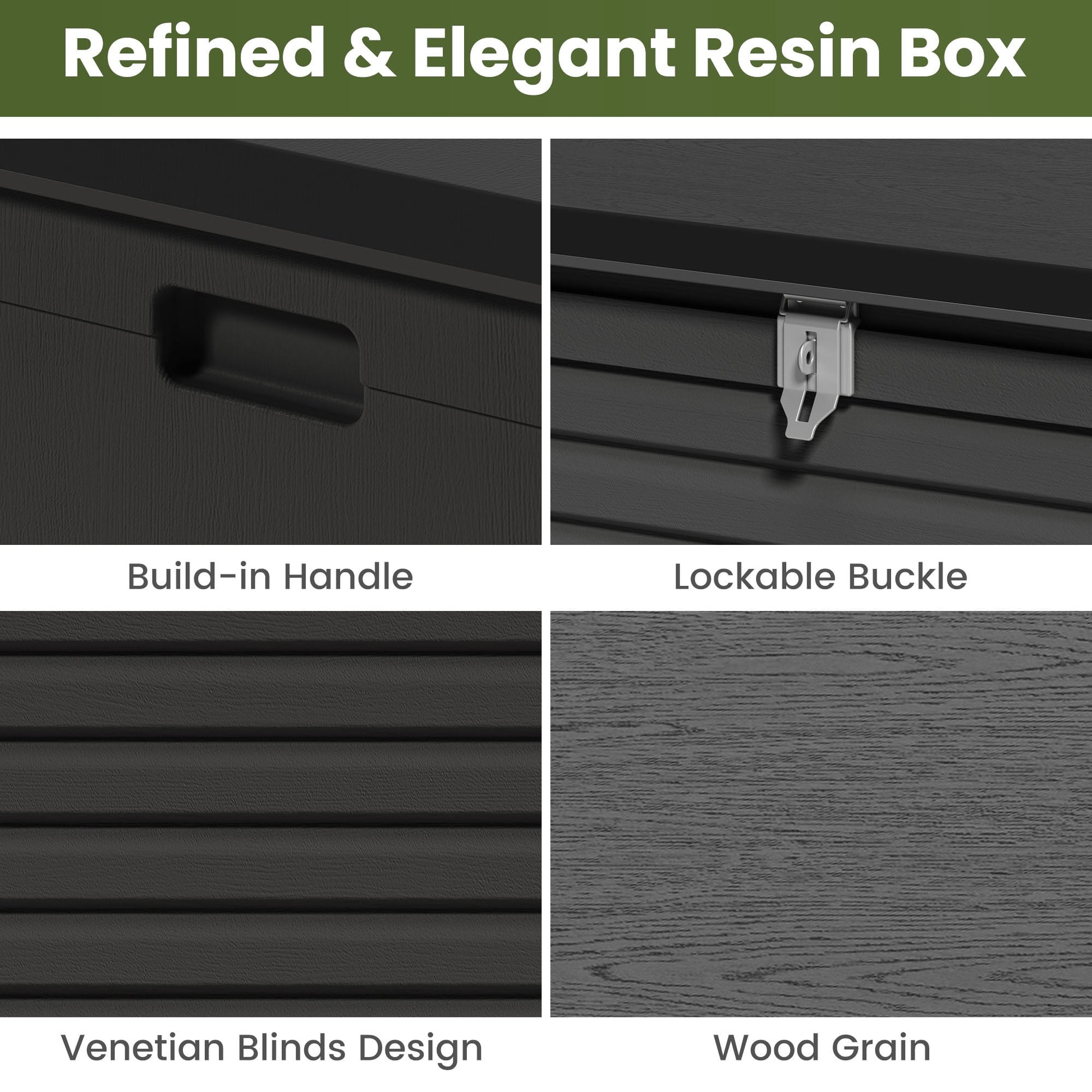Outdoor Storage Box, 130GAL Waterproof Deck Box, Lockable Pool Patio Storage Indoor Toy Box, Outdoor Storage Bench for Porch, Max Load Weight 600LBS