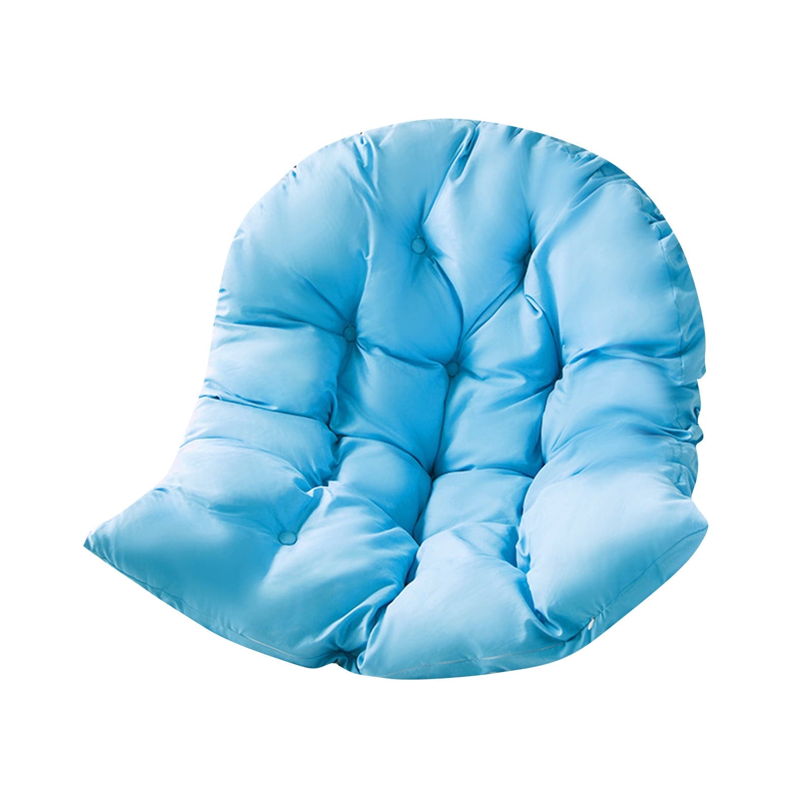 LPSSTORE Hanging Basket Hanging Egg Chair Cushions,Indoor/Outdoor Swing Chair Cushion,Waterproof Soft Comfy Hammock Chair Seat Pads Back Cushion,Basket Chair Cushion for Patio Garden（Blue）