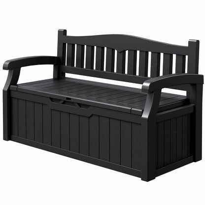 Devoko 82 Gallon Storage Patio Bench and Deck Box Organization Storage Combi for Patio, Garden