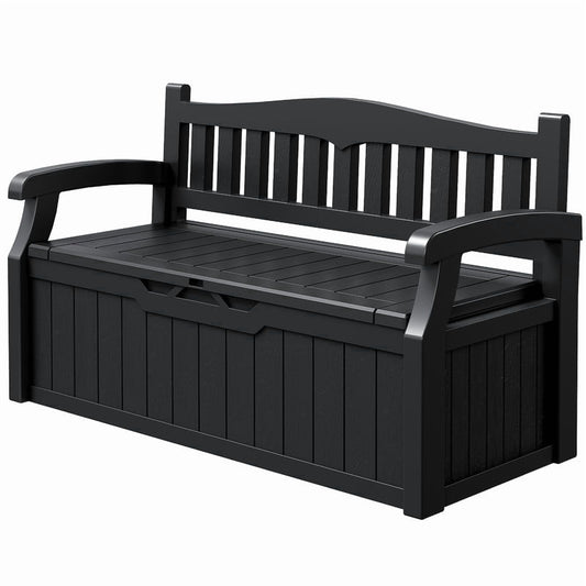 Devoko 82 Gallon Storage Patio Bench and Deck Box Organization Storage Combi for Patio, Garden