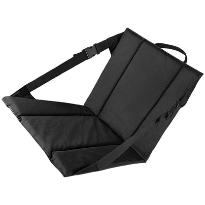 Portable Stadium Pad with Adjustable Shoulder Strap, Water-Resistant Foldable Design for Chairs