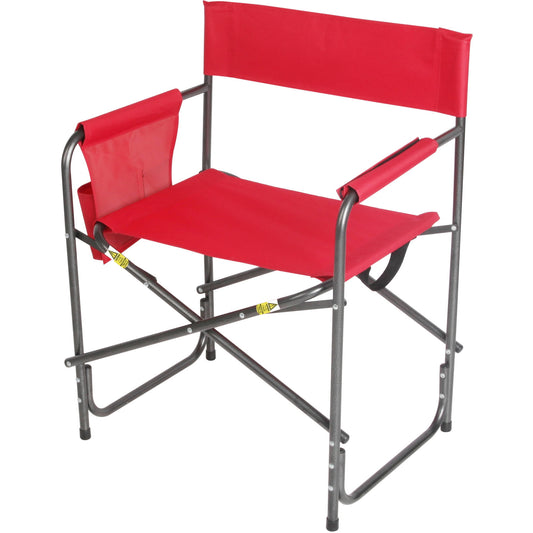 Ozark Trail Director's Chair with Side Pocket, Red