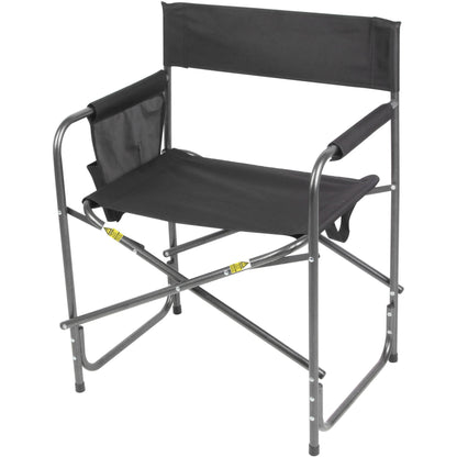 Ozark Trail Director Camp Chair with Side Pocket, Black