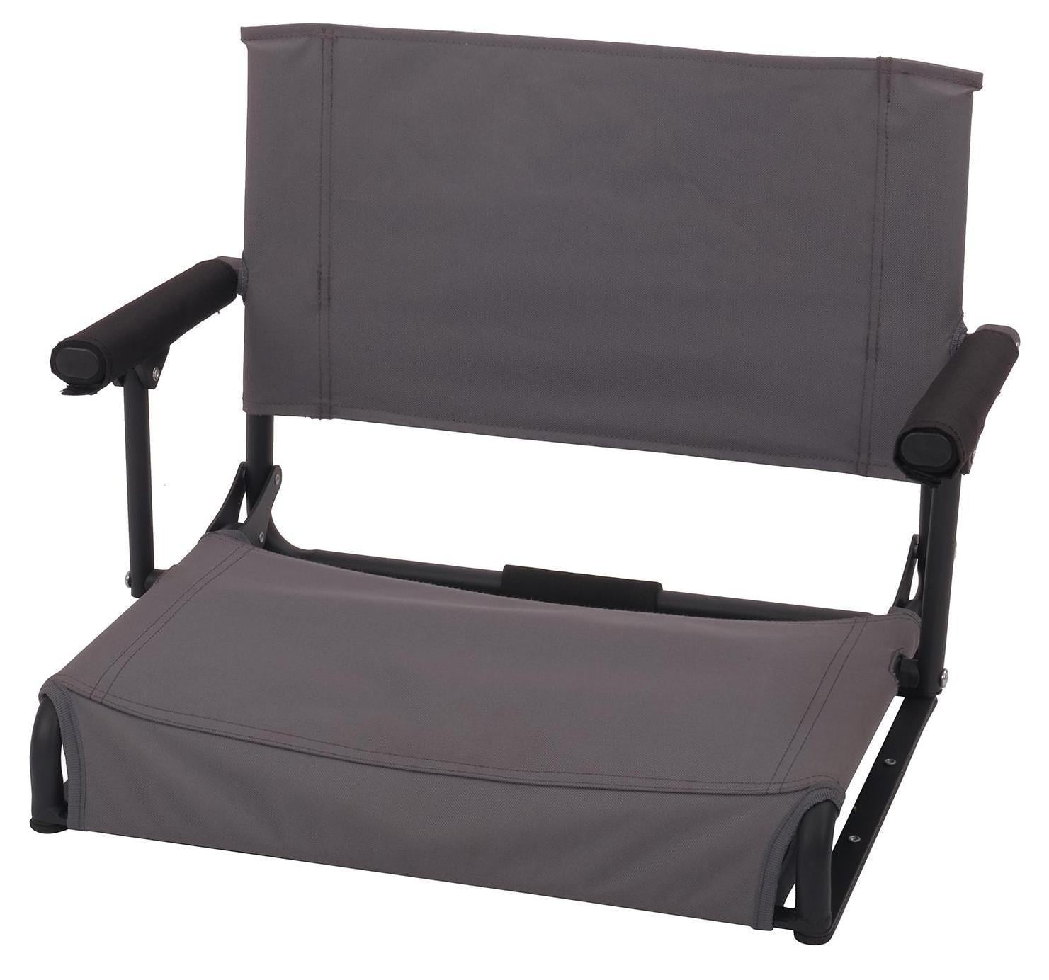 Ozark Trail Hard Arm Stadium Seat, Gray