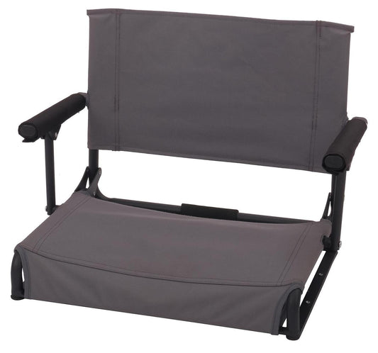 Ozark Trail Hard Arm Stadium Seat, Gray
