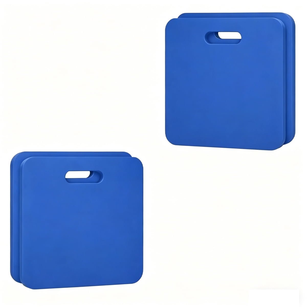 Tutuviw 4 Pcs Blue Stadium Seat Cushion Pool Seats for Edge Hard & Strong Foam Bleacher Cushion Portable EVA Foam Multifunction Seat Cushion Sport Camping,12x12x0.39in