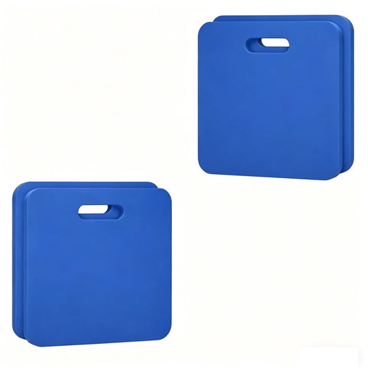 Tutuviw 4 Pcs Blue Stadium Seat Cushion Pool Seats for Edge Hard & Strong Foam Bleacher Cushion Portable EVA Foam Multifunction Seat Cushion Sport Camping,12x12x0.39in