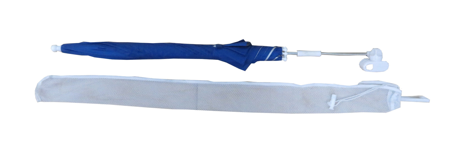 Mainstays Blue Clip-on Umbrella for Beach Chair UV Resistant