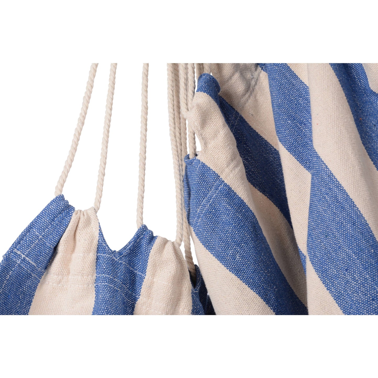 Island Retreat Boho Breeze Swinging Bungalow Chair - Hampton-Blue Stripe