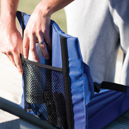 Coleman Portable Stadium Seat Cushion with Backrest, Blue