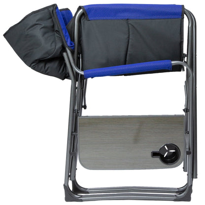 Ozark Trail Director Chair XXL, Blue, Adult, Camping, Weight Capcity 400 lbs.