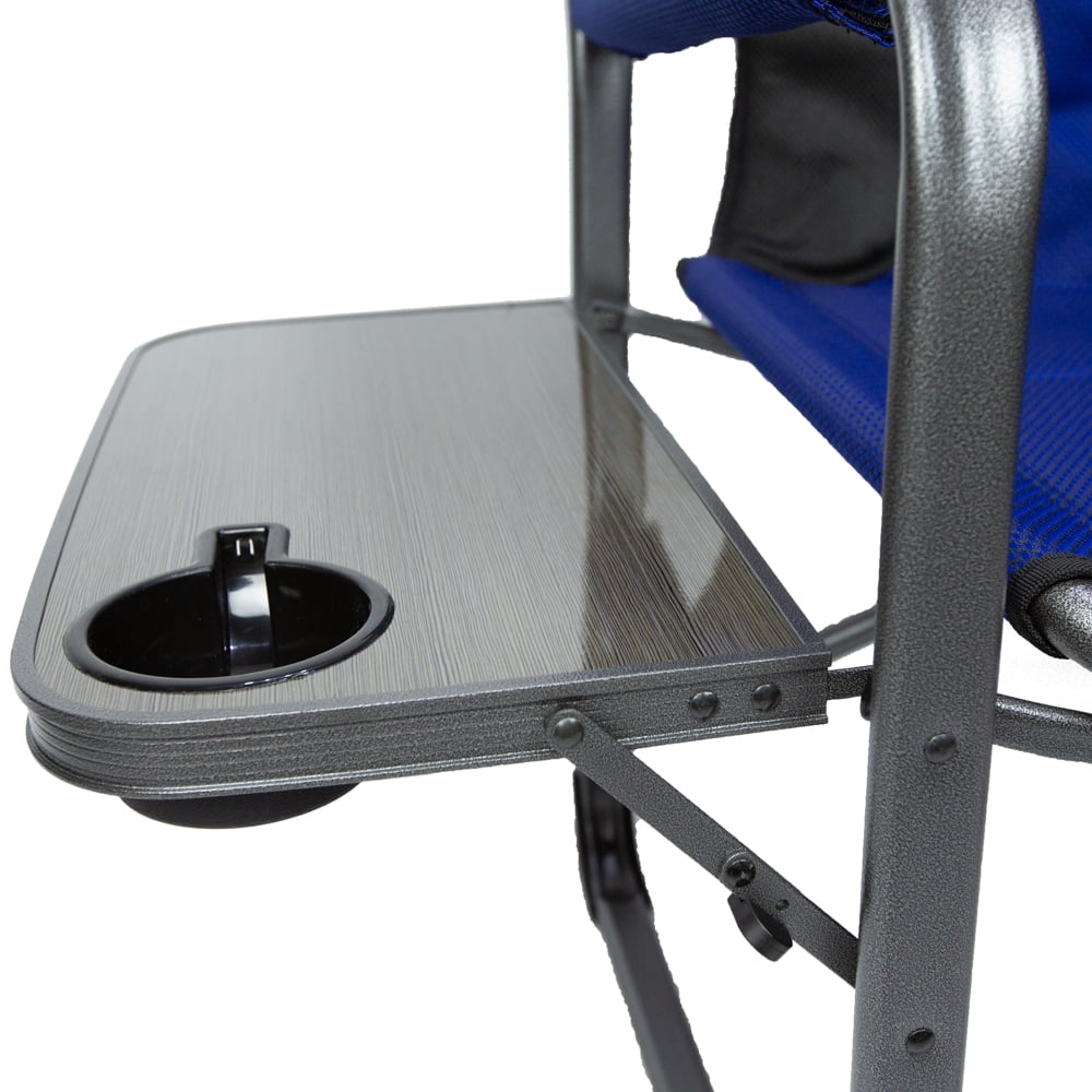 Ozark Trail Director Chair XXL, Blue, Adult, Camping, Weight Capcity 400 lbs.