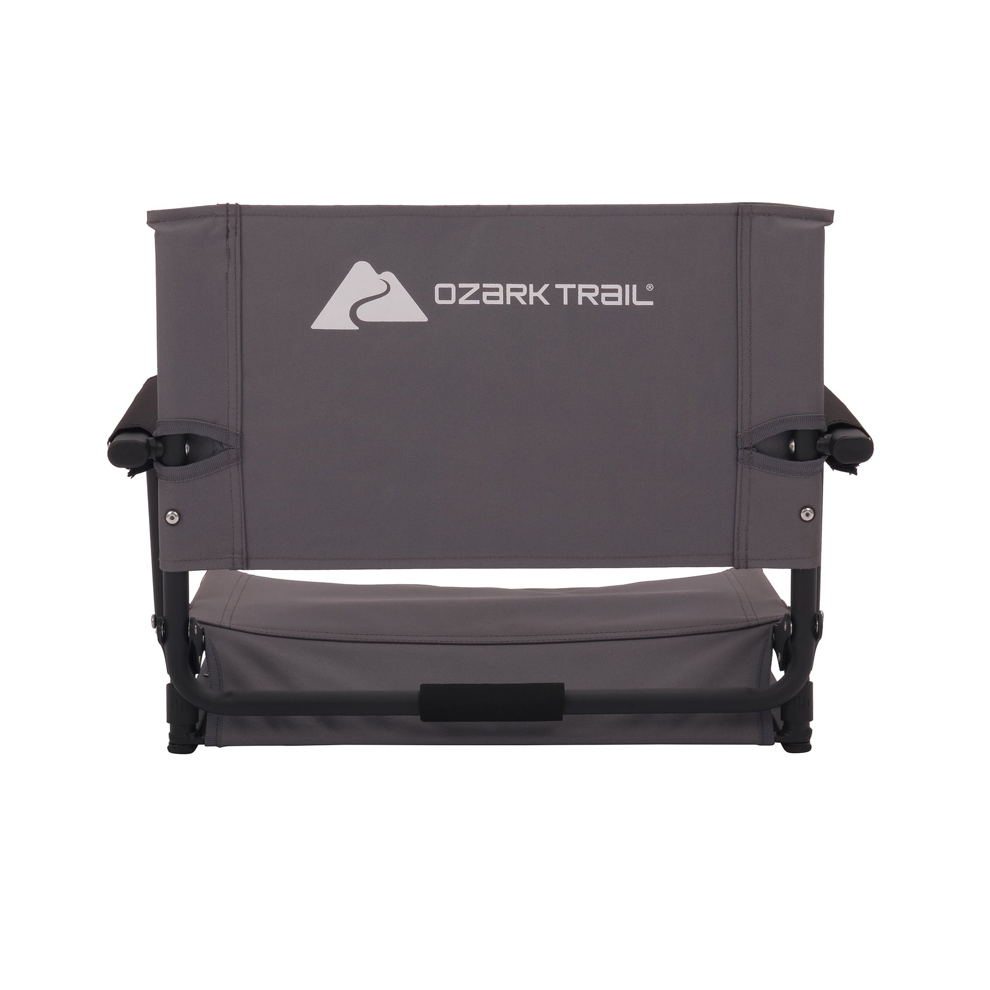 Ozark Trail Hard Arm Stadium Seat, Gray