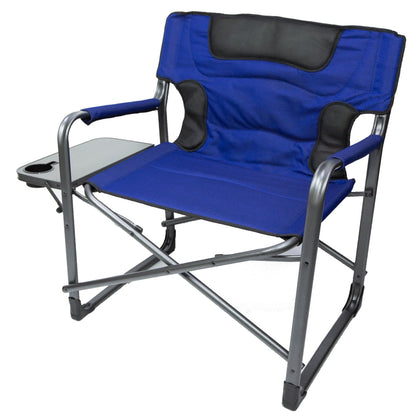 Ozark Trail Director Chair XXL, Blue, Adult, Camping, Weight Capcity 400 lbs.