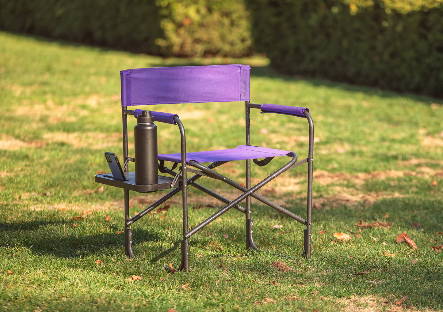 Ozark Trail Director Chair with Side Table, Purple