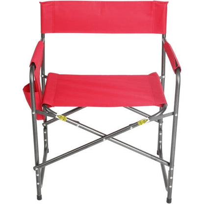 Ozark Trail Director's Chair with Side Pocket, Red