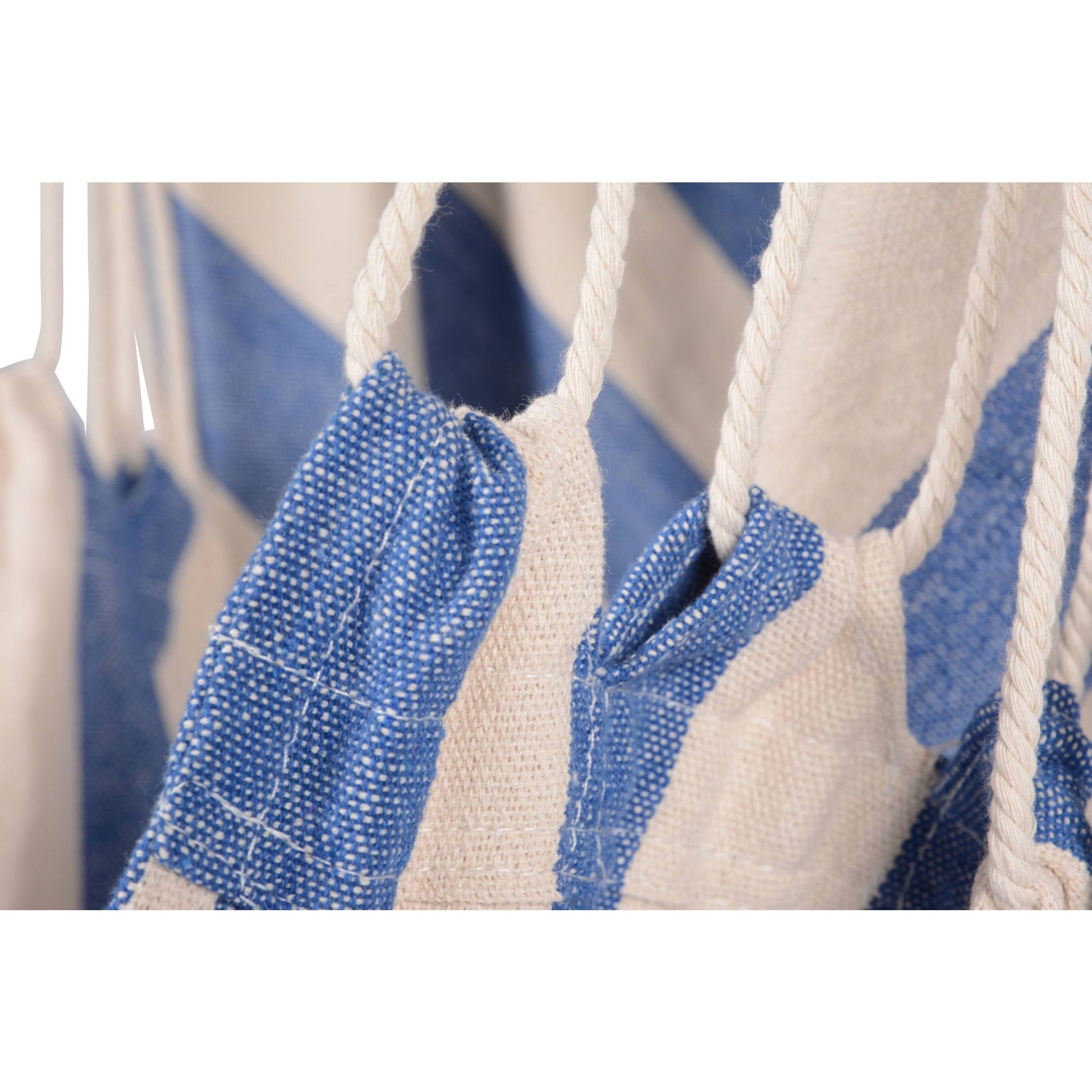 Island Retreat Boho Breeze Swinging Bungalow Chair - Hampton-Blue Stripe