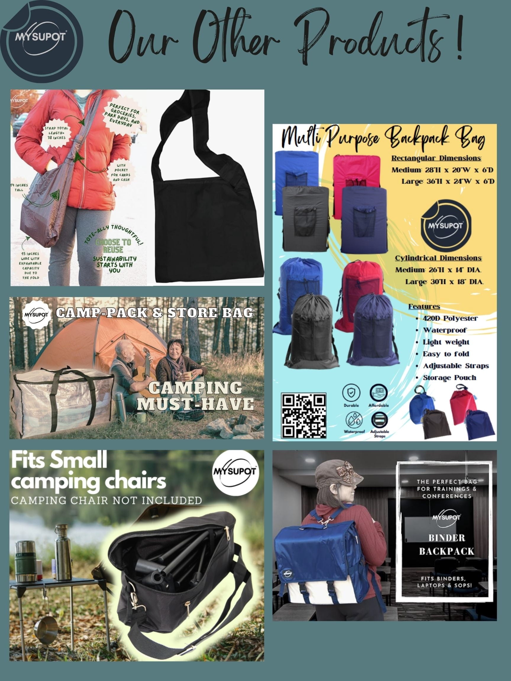 Camping Chair Bag. Bag for Beach, Portable, Foldable, Outdoor Chair Bag - 40"x7"x7" Red